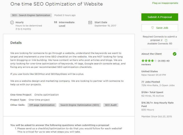Upwork Proposal Cover Letter For Article Blog Posting