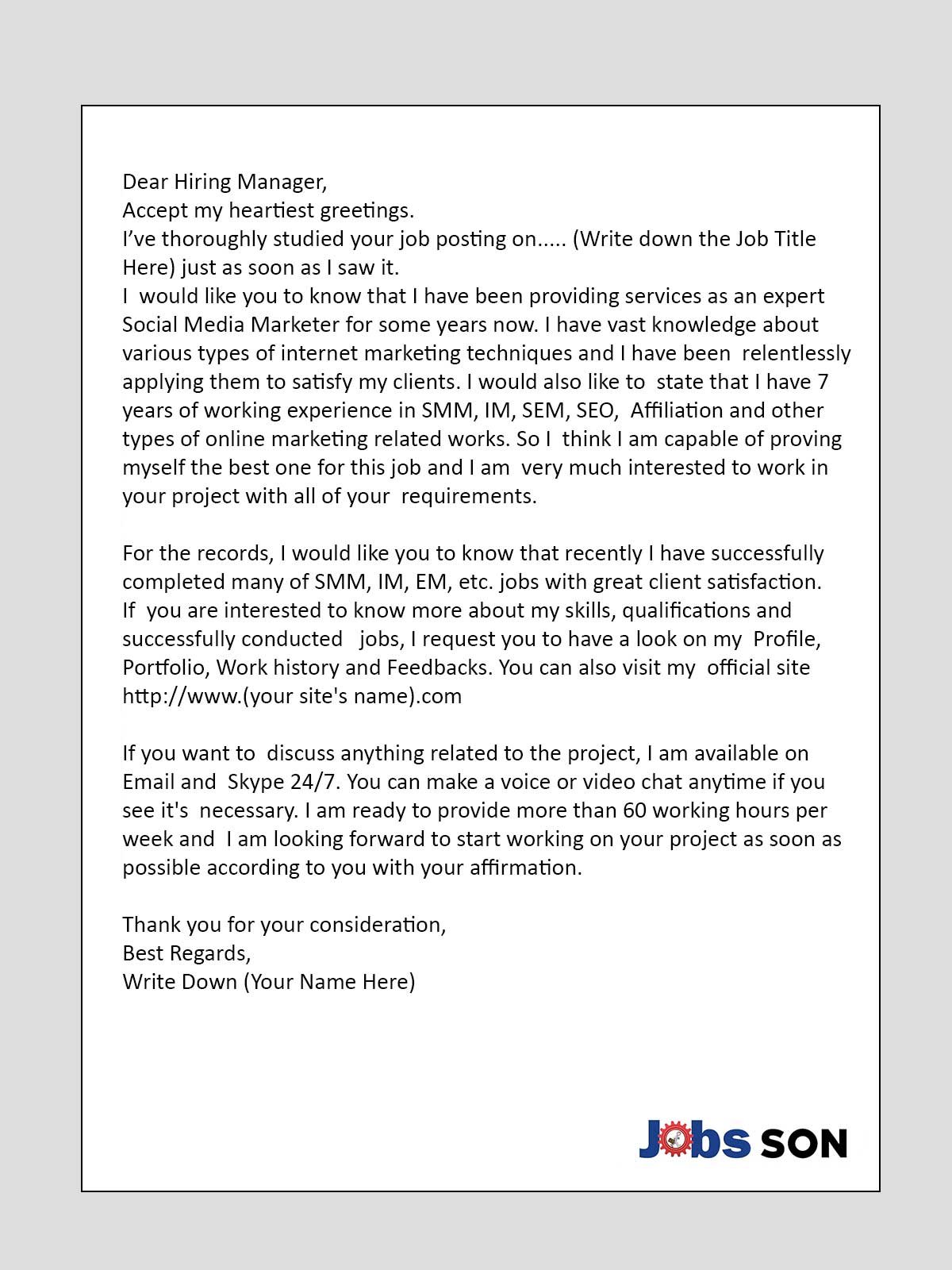 cover letter for upwork content writing