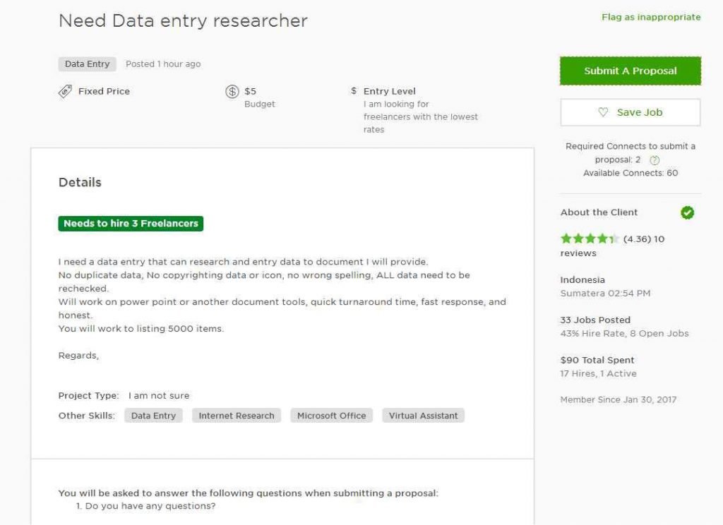 Upwork Proposal Samples And Format Jobs Son   Upwork Cover Letter For Data Entry 2 1 1024x744 