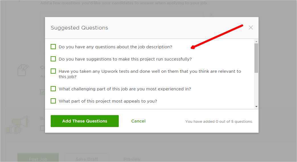 Upwork Screening Question and Answer