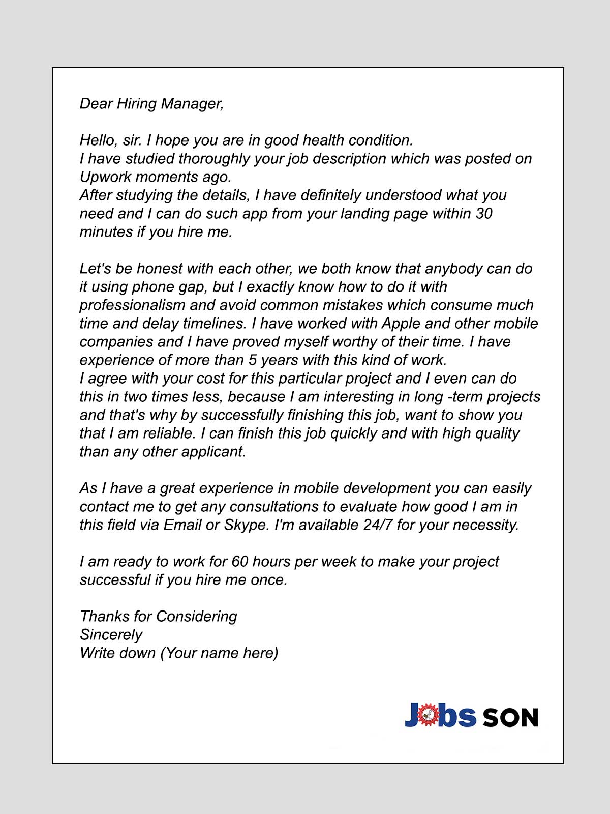 cover letter app for iphone free