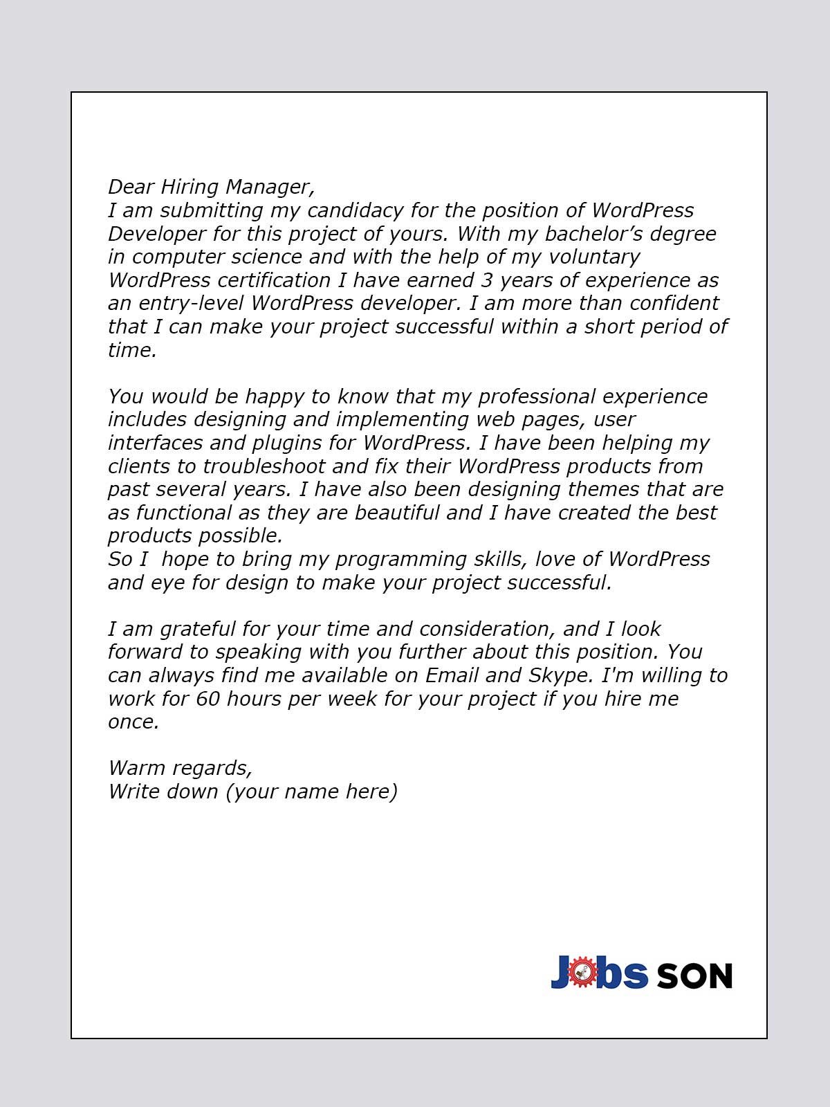 how to write a good cover letter on upwork