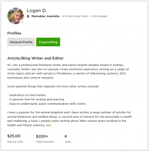 research writer on upwork