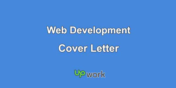 web development cover letter for upwork